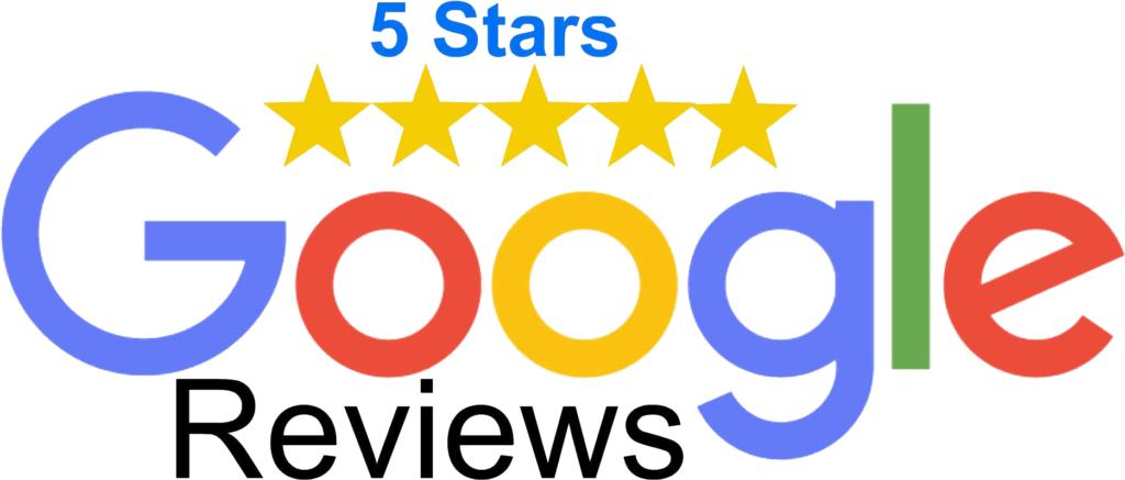 5 stars google reviews logo.