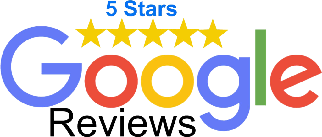 5 stars google reviews logo.